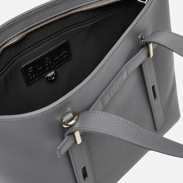 Сумка шопер жіноча шкіряна Furla WB01503HSF0002269S1007 Темно-сіра (8050597537474) - зображення 4