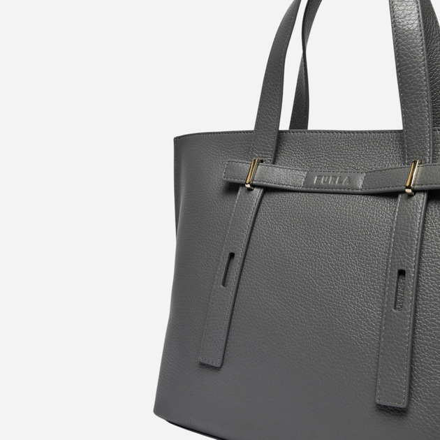 Сумка шопер жіноча шкіряна Furla WB01503HSF0002269S1007 Темно-сіра (8050597537474) - зображення 5