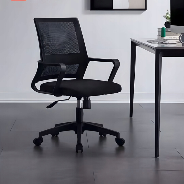 Офісне крісло ModernHome by Multistore чорне (OF-2220 BLACK) - зображення 8
