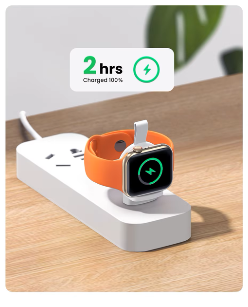 Бездротовий зарядний пристрій UGREEN CD144 for Apple Watch MFi Type-C білий (2000144) - зображення 6