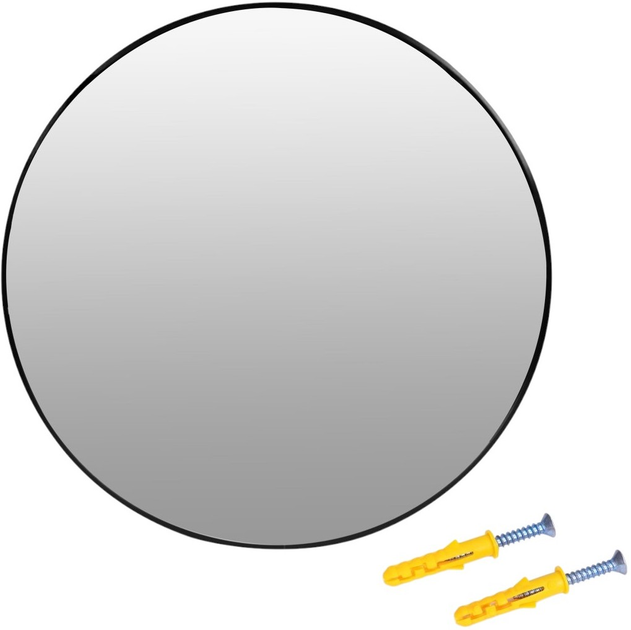 Дзеркало ModernHome by Multistore кругле 50 см чорне (VKM-925B-50) - зображення 1