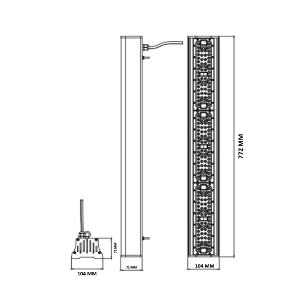 Светильник светодиодный для высоких потолков "PYRAMID-150" 150 W 6400К - изображение 3