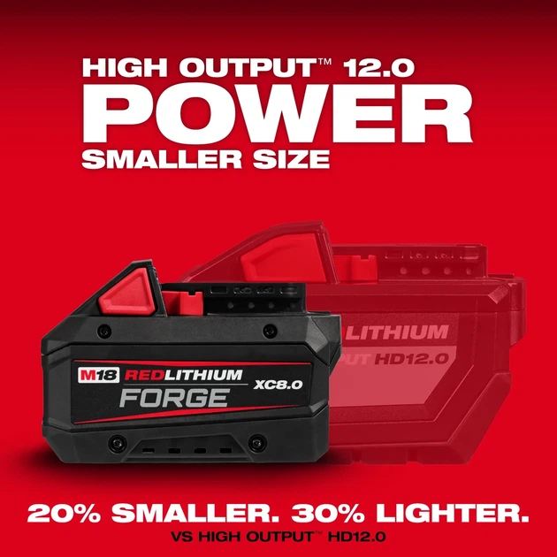 Аккумулятор MILWAUKEE M18 FB8 FORGE™ 8.0 Aч - Фото 3 Аккумулятор MILWAUKEE M18 FB8 FORGE™ 8.0 Aч - изображение 3