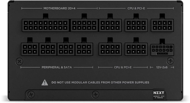 Блок живлення NZXT C1200 Gold ATX 3.1 Black (PA-2G2BB-EU) - зображення 4