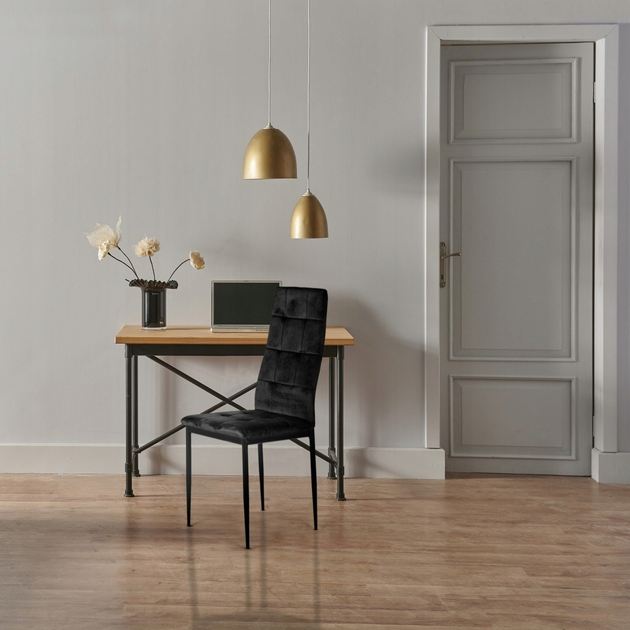 Набір стільців для кухні та вітальні ModernHome by Multistore 4 шт чорні (F261-3KD BLACK) - зображення 7