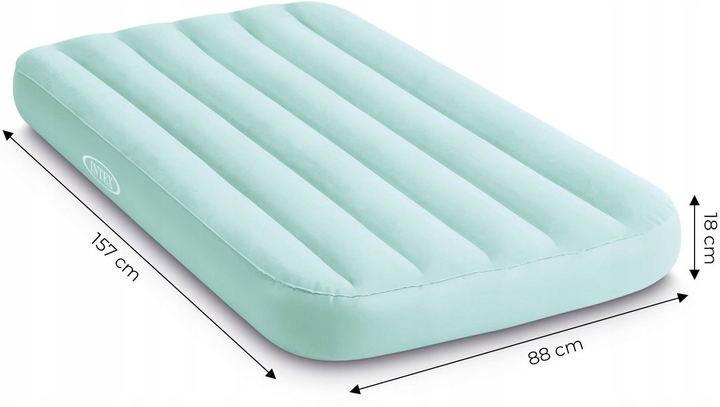 Materac dmuchany Intex 157 x 88 x 18 cm niebieski (66803NP BLUE) - obraz 4