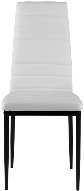 Набір стільців для кухні та вітальні ModernHome by Multistore 4 шт білі (KE01-WHITE) - зображення 3