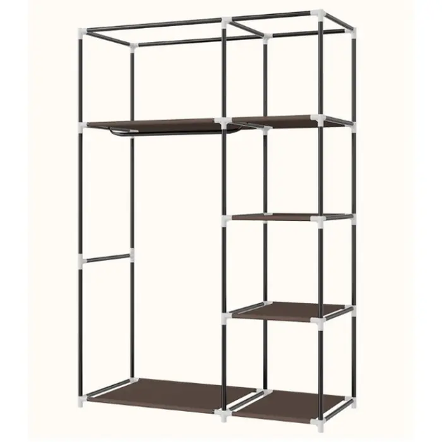 Шафа тканинна складана на 2 секції 105x45x170см STORAGE WARDROBE 28105 - Фото 6 Шафа тканинна складана на 2 секції 105x45x170см STORAGE WARDROBE 28105 - изображение 6