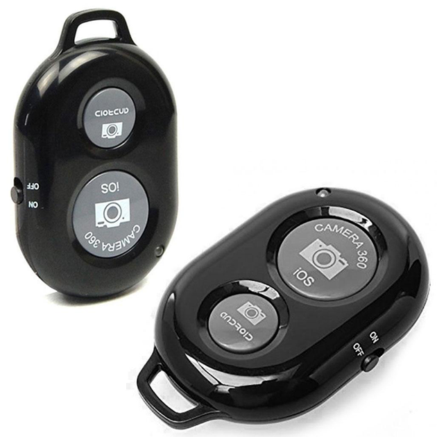 Пульт для селфі Bluetooth, Чорний / Кнопка для селфі дистанційного керування - Фото 6 Пульт для селфі Bluetooth, Чорний / Кнопка для селфі дистанційного керування - зображення 6