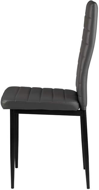Набір стільців для кухні та вітальні ModernHome by Multistore 4 шт сірі (5904224311148) - зображення 4