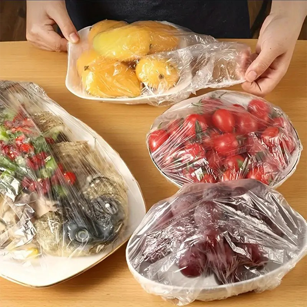 Полиэтиленовые пакеты на резинке (100 шт) + Мешочек, Freshness storage bag / Пищевые пакеты-крышки - Фото 8 Полиэтиленовые пакеты на резинке (100 шт) + Мешочек, Freshness storage bag / Пищевые пакеты-крышки - изображение 8