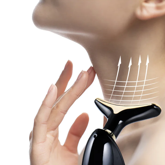 Лифтинг массажер для лица и шеи Face Lifter / Микротоковый массажер лица / Массаж шеи с импульсным светом - Фото 2 Лифтинг массажер для лица и шеи Face Lifter / Микротоковый массажер лица / Массаж шеи с импульсным светом - изображение 2