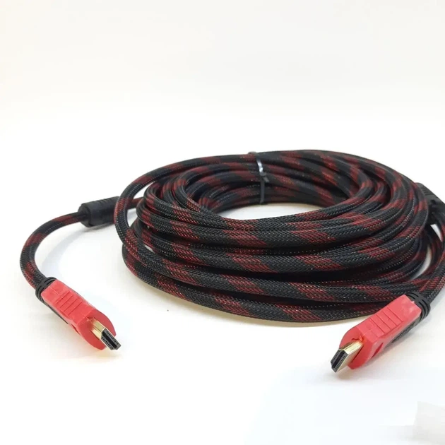 Кабель HDMI-HDMI з фільтрами, 10 м / HDMI шнур для телевізора / Провід для підключення комп'ютера та ноутбука - Фото 8 Кабель HDMI-HDMI з фільтрами, 10 м / HDMI шнур для телевізора / Провід для підключення комп'ютера та ноутбука - зображення 8