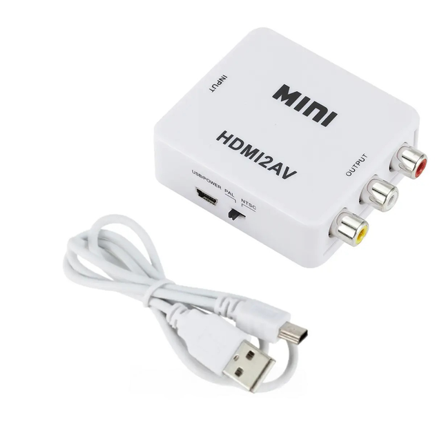 Переходник с HDMI на AV, 1080P, RCA тюльпаны / Конвертер разветвитель видеосигнала / Адаптер видеосигнала - Фото 10 Переходник с HDMI на AV, 1080P, RCA тюльпаны / Конвертер разветвитель видеосигнала / Адаптер видеосигнала - изображение 10