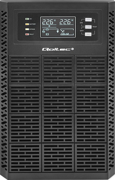 ДБЖ Qoltec Pure Sine Wave 3000VA 3000W LCD USB (5901878522821) - зображення 3