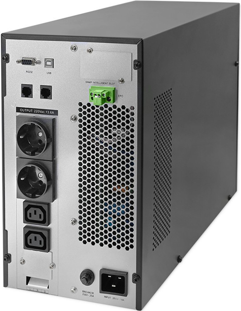 ИБП Qoltec Pure Sine Wave 3000VA 3000W LCD USB (5901878522821) - изображение 2
