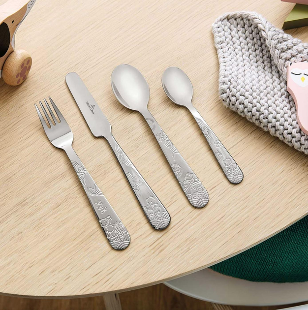 Villeroy & Boch Hungry as a Bear дитячий набір столових приладів 4 предмета 1265312091 - зображення 3