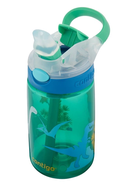 Пляшка для води дитяча Contigo Gizmo Flip 420ml Jungle Green Dino 2115035 (06800421) - зображення 2