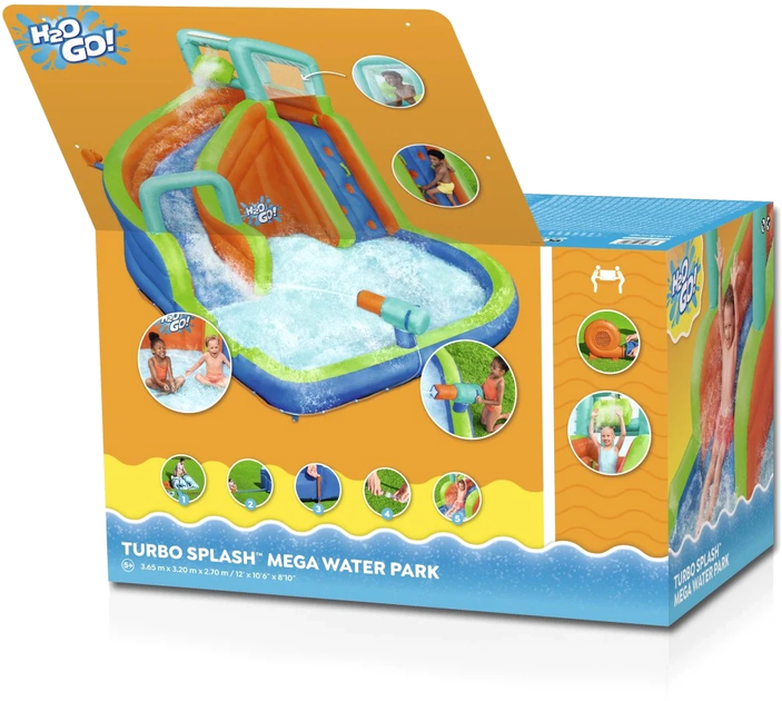Надувний ігровий майданчик Bestway Turbo Splash Mega Water Park (6941607349885) - зображення 3