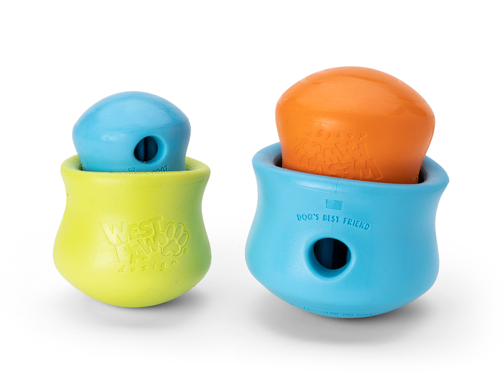 Игрушка для собак West Paw Zogoflex Toppl для лакомства 8 см Салатовый (ZG083GRN) - Фото 3 Игрушка для собак West Paw Zogoflex Toppl для лакомства 8 см Салатовый (ZG083GRN) - изображение 3