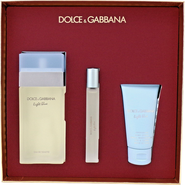 Zestaw damski Dolce&Gabbana The One Light Blue Woda toaletowa 100 ml + Krem do ciała 50 ml + Woda toaletowa 10 ml (8054754400670) - obraz 6