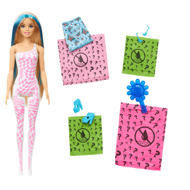 Набір сюрприз Barbie Color Reveal Райдужні та стильні кольорове перетворення - Фото 2 Набір сюрприз Barbie Color Reveal Райдужні та стильні кольорове перетворення - зображення 2