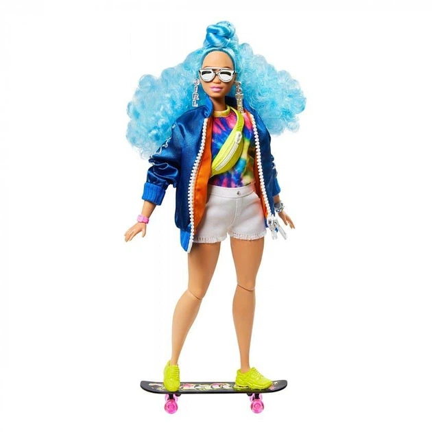 Кукла Barbie Extra Style с голубыми волосами - Фото 2 Кукла Barbie Extra Style с голубыми волосами - изображение 2
