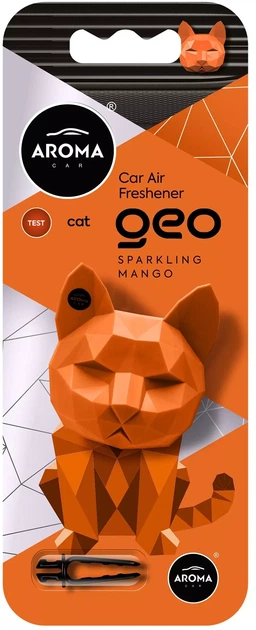 Ароматизатор в авто Aroma Car Geo Cat Polymer Sparkling Mango (5904224120597) - изображение 2