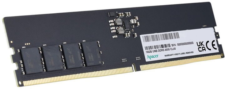 Оперативна пам'ять Apacer DIMM DDR5-4800 16384MB PC5-38400 (FL.16G2A.PTH) - зображення 3