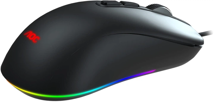 Mysz AOC GM300B RGB Black (4038986631068) - obraz 3