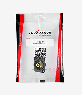 Гнездо Roxtone RF2D-B RCA female (мама) панельный - изображение 4