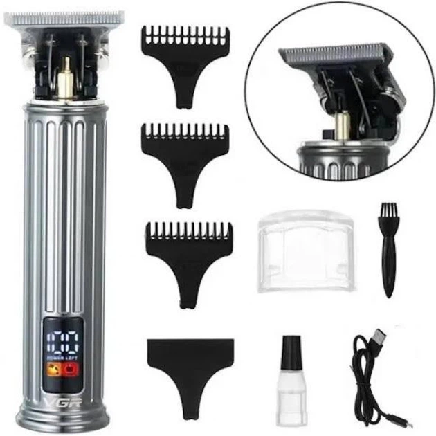 Тример універсальний LCD Grooming Kit IPX4 100% водонепроникний VGR V-078 PRO - Фото 3 Тример універсальний LCD Grooming Kit IPX4 100% водонепроникний VGR V-078 PRO - изображение 3