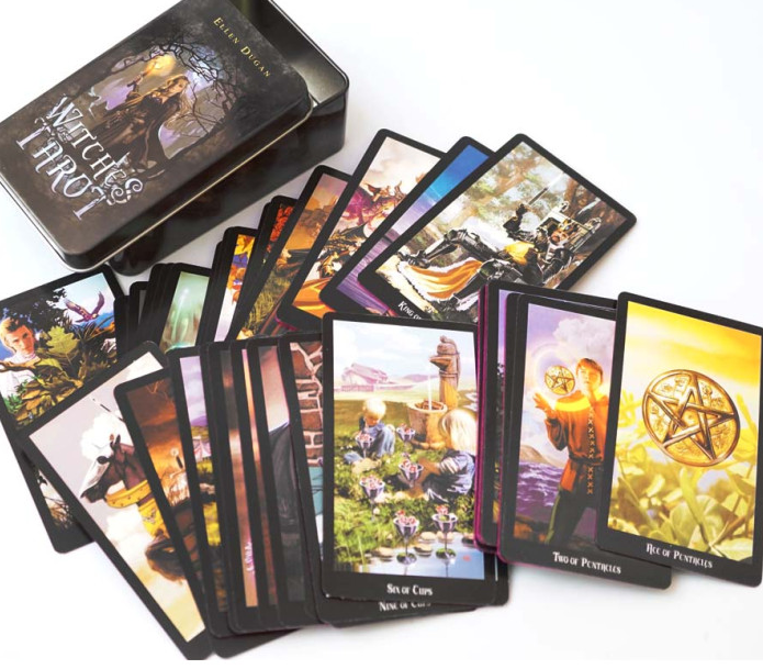 Карты Таро Ведьм Witches Tarot в металлической коробке - Фото 3 Карты Таро Ведьм Witches Tarot в металлической коробке - изображение 3