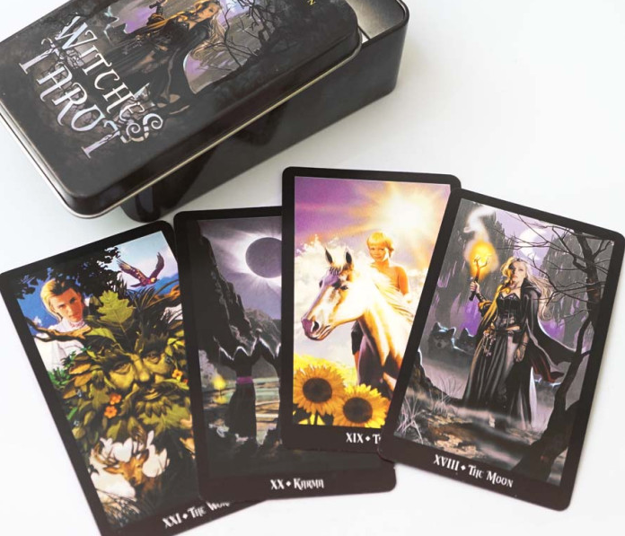 Карты Таро Ведьм Witches Tarot в металлической коробке - Фото 4 Карты Таро Ведьм Witches Tarot в металлической коробке - изображение 4