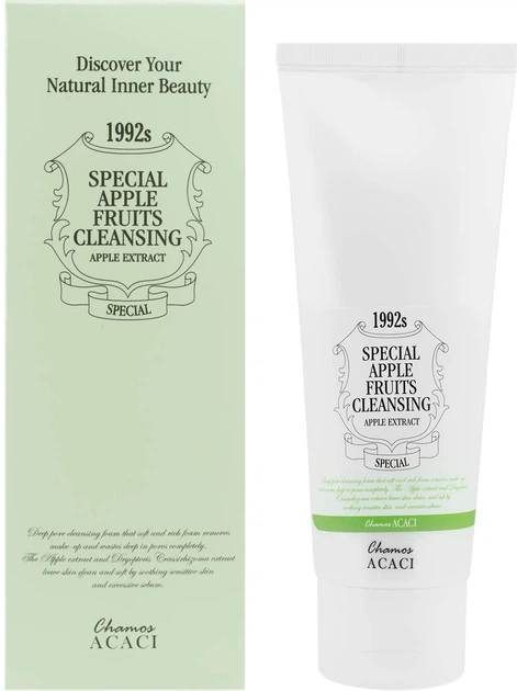 Пенка для умывания Chamos Acaci Special Apple Fruits Cleansing Увлажняющая с яблоком 125 мл (8809071360745) - Фото 1 Пенка для умывания Chamos Acaci Special Apple Fruits Cleansing Увлажняющая с яблоком 125 мл (8809071360745) - изображение 1