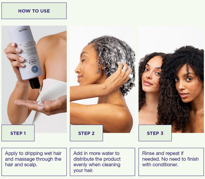 Кондиціонер для волосся Maria Nila Coils & Curls Co-Wash Moisturizing 350 мл (7391681403673) - зображення 6