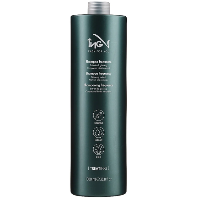 Шампунь для ежедневного применения ING Professional Treat-ING Frequence Shampoo 1000 мл - Фото 1 Шампунь для ежедневного применения ING Professional Treat-ING Frequence Shampoo 1000 мл - изображение 1
