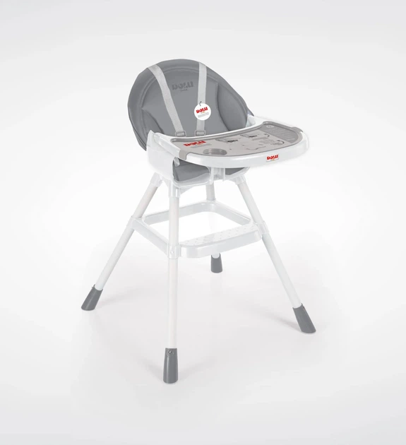 Krzesełko do karmienia Dolu High Chair 7352 Szare (8690089073525) - obraz 1