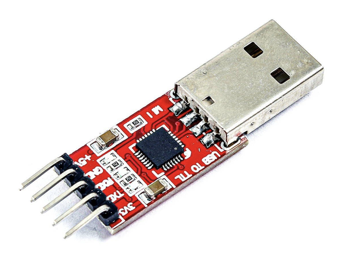 Перетворювач інтерфейсу USB на інтерфейс UART на базі чіпа CP2102 адаптер TTL - Фото 1 Перетворювач інтерфейсу USB на інтерфейс UART на базі чіпа CP2102 адаптер TTL - зображення 1