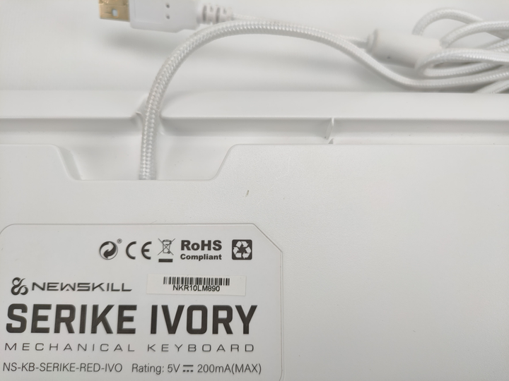 Игровая клавиатура Newskill Serike lvory / Механическая / Outemu Red / RGB подсветка / UKR / White Б/В - изображение 8