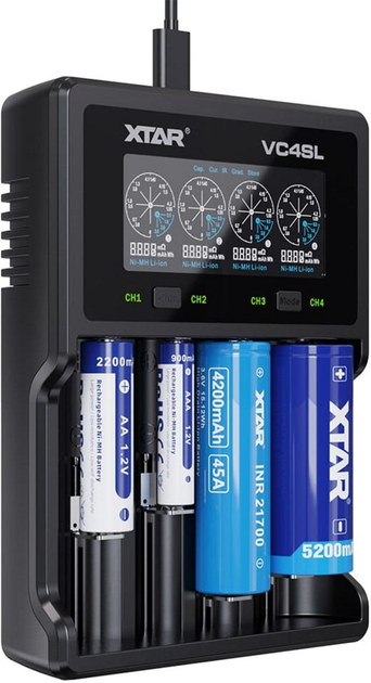 Ładowarka XTAR VC4SL Li-Ion/NiMH/Ni-Cd (6952918344339) - obraz 6