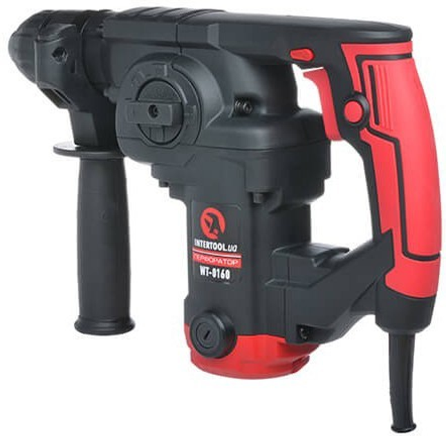 Перфоратор бочковий Intertool Sds-Plus 900 Вт 3 режими 3.5 Дж регулювання обертів 930 об/хв 5100 уд/хв кабель 4 м кейс 5.75 кг (000065777) - зображення 6