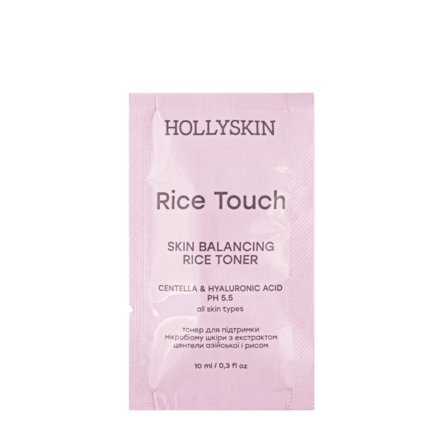 Тонер для шкіри обличчя Hollyskin Rice Touch Centella&Hyaluronic Acid 10 мл - Фото 1 Тонер для шкіри обличчя Hollyskin Rice Touch Centella&Hyaluronic Acid 10 мл - зображення 1