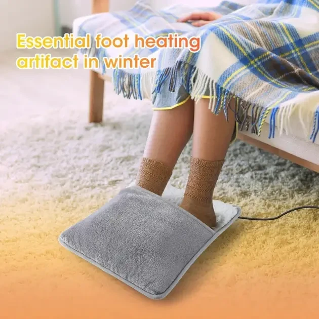 Портативная фланелевая грелка для ног с электрическим подогревом Foot warmer XL-997 Коврик с USB подогревом(XL997-AV) - изображение 6