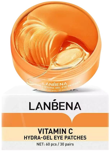 Płatki pod oczy Lanbena Vitamin C hydrożelowe z witaminą C 60 szt (6970470531196) - obraz 1