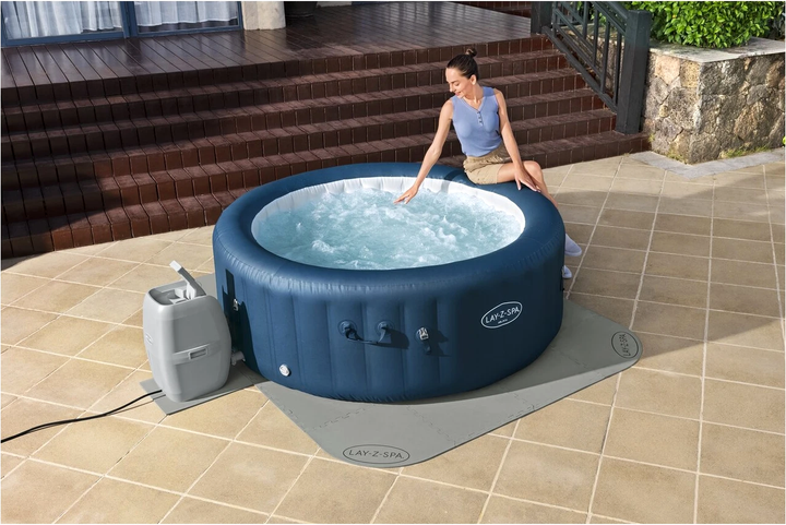 Захисний килимок під джакузі Bestway Lay-Z-Spa пазл + килимок для насоса 25 шт (6941607344361) - зображення 4