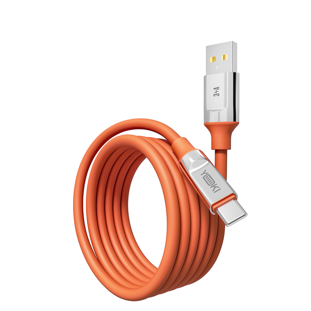 Кабель для заряджання та обміну даними USB YOKI YK-UL61 ULTRA Series USB/Type C 60W (3A/20V) 1.2m Помаранчевий - Фото 5 Кабель для заряджання та обміну даними USB YOKI YK-UL61 ULTRA Series USB/Type C 60W (3A/20V) 1.2m Помаранчевий - зображення 5