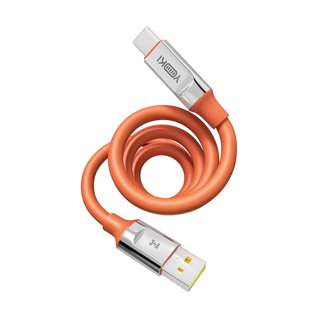 Кабель для заряджання та обміну даними USB YOKI YK-UL61 ULTRA Series USB/Type C 60W (3A/20V) 1.2m Помаранчевий - Фото 8 Кабель для заряджання та обміну даними USB YOKI YK-UL61 ULTRA Series USB/Type C 60W (3A/20V) 1.2m Помаранчевий - зображення 8