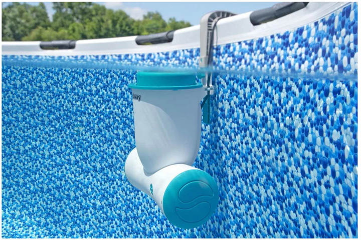 Pompa filtrująca basenowa Bestway Skimatic FlowClear 2574l/h ze skimmerem + Filtr wymienny (6941607365519) - obraz 6