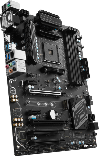 Материнська плата MSI B350 PC Mate (sAM4, AMD B350, PCI-Ex16) - зображення 2